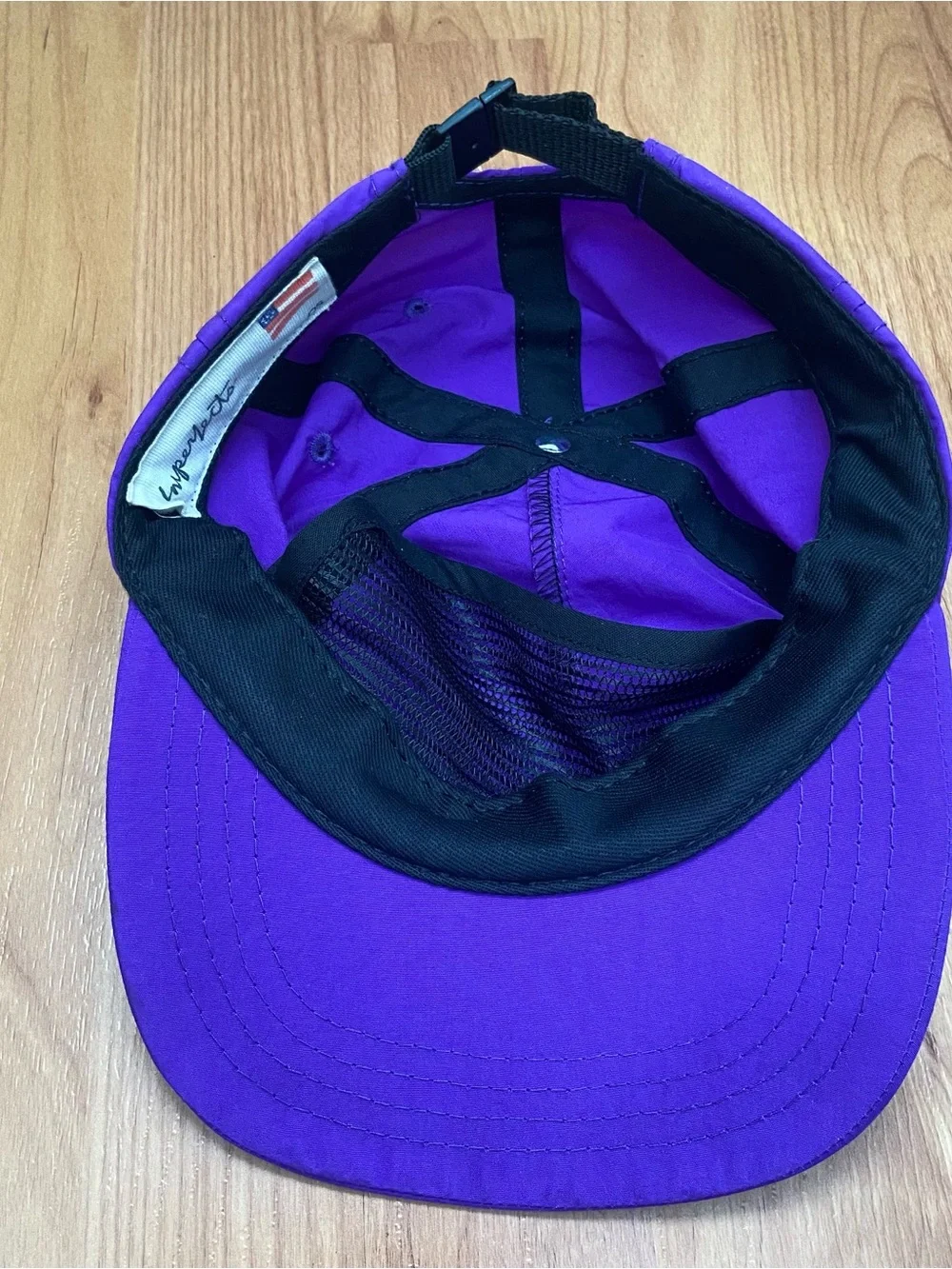 Imperfects Logo Surfer Costal Baseball Purple Men’s Strap Back Hat